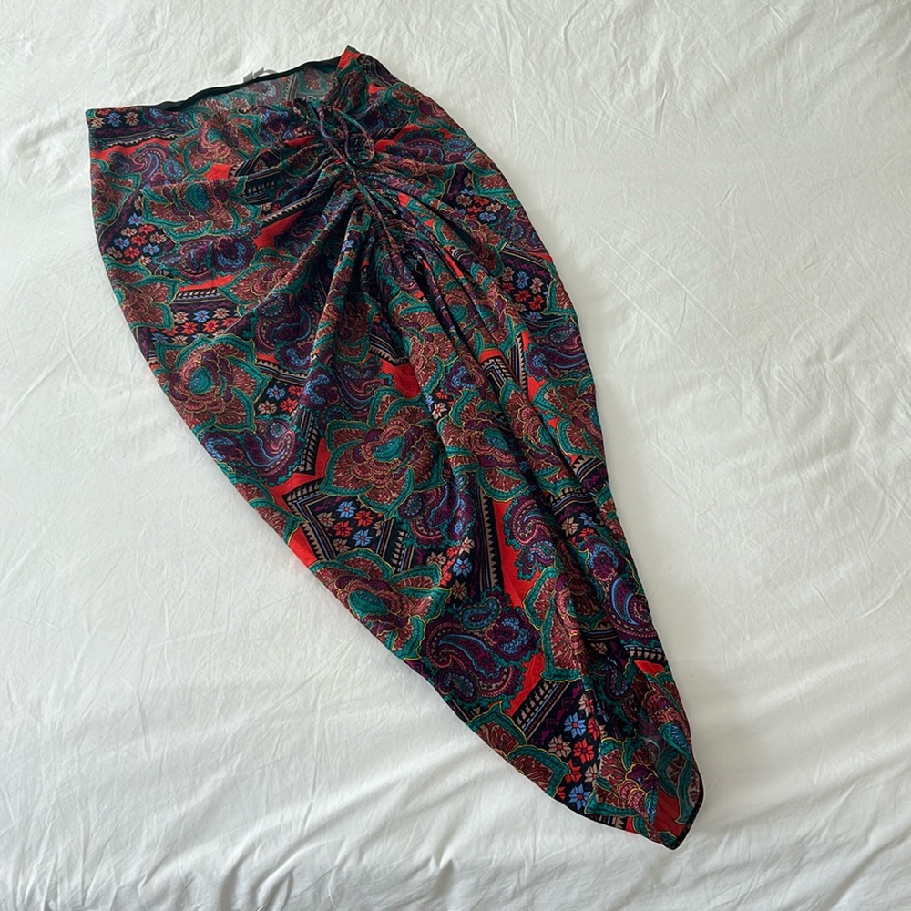 Veronica Beard Ari Floral Print Skirt